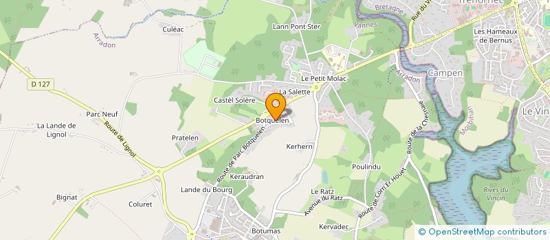 localisation de l'entreprise MONSIEUR VINCENT OLIVIER PAQUIER  ARRADON