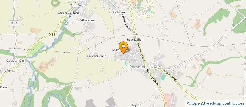 localisation de l'entreprise MONSIEUR VINCENT OLLIVIER  LANGOAT