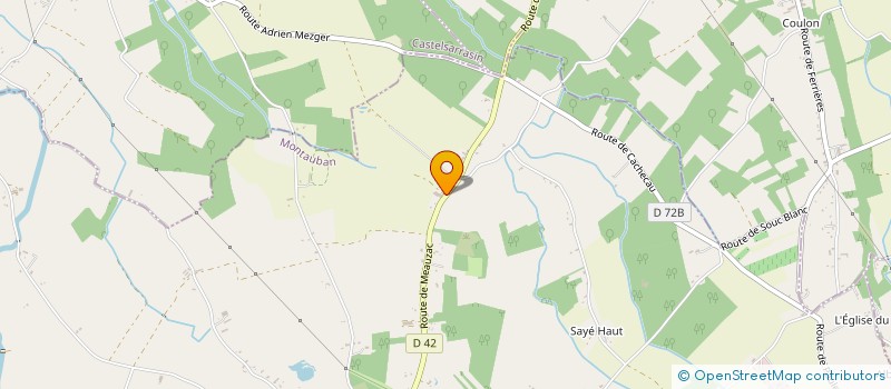 localisation de l'entreprise MONSIEUR VINCENT OMASSI  LA VILLE-DIEU-DU-TEMPLE