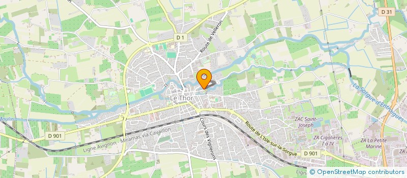 localisation de l'entreprise MONSIEUR VINCENT ONIC  LE THOR