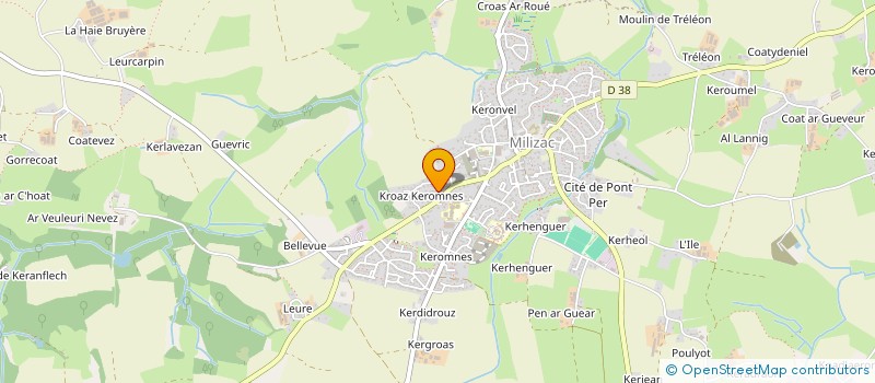 localisation de l'entreprise MONSIEUR VINCENT OTTMANN  MILIZAC-GUIPRONVEL