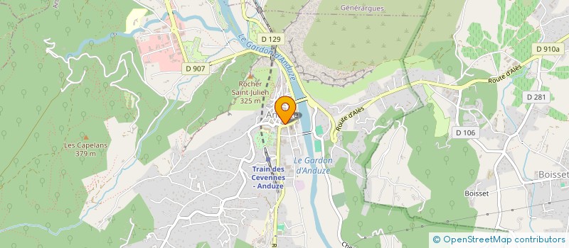 localisation de l'entreprise MONSIEUR VINCENT PAQUIER à ANDUZE