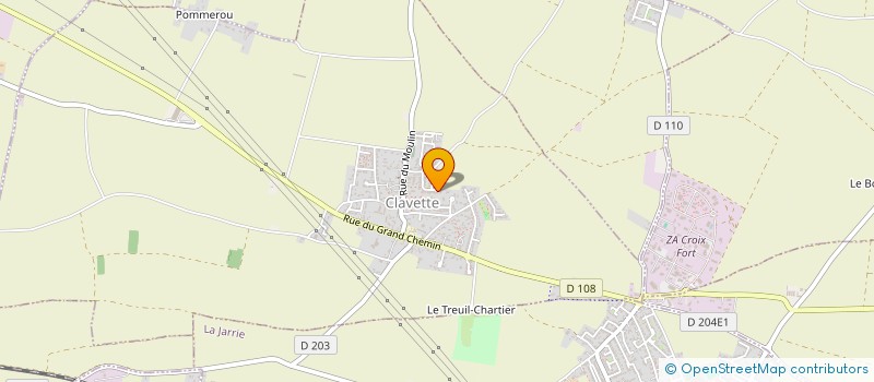 localisation de l'entreprise MONSIEUR VINCENT PARACHAUD  CLAVETTE