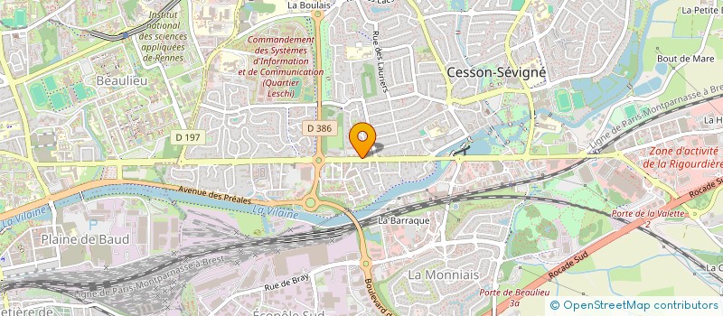 localisation de l'entreprise MONSIEUR VINCENT PASQUER à CESSON-SEVIGNE