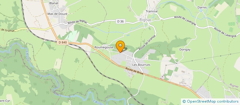 localisation de l'entreprise MONSIEUR VINCENT PATRAC  RIGNAC