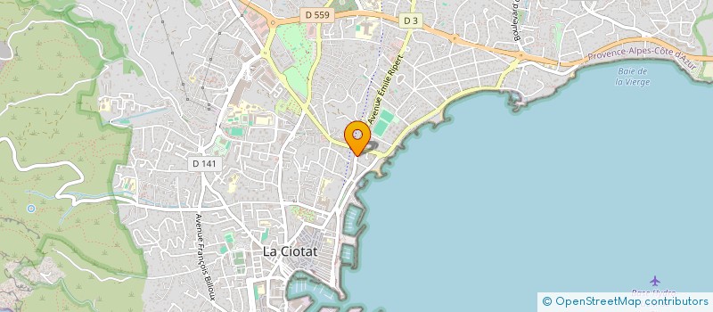 localisation de l'entreprise MONSIEUR VINCENT PATRICK DHELLEMME  LA CIOTAT