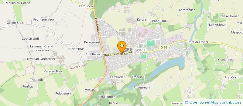 localisation de l'entreprise MONSIEUR VINCENT PAUGAM  PLOUVORN