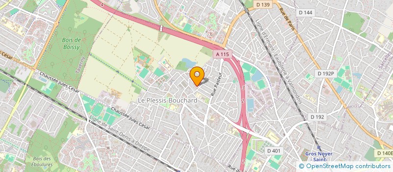 localisation de l'entreprise MONSIEUR VINCENT PAUL  LE PLESSIS-BOUCHARD