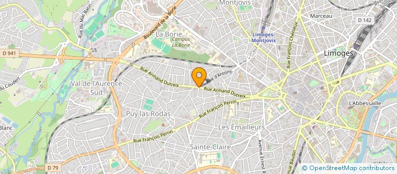 localisation de l'entreprise MONSIEUR VINCENT PAULET à LIMOGES
