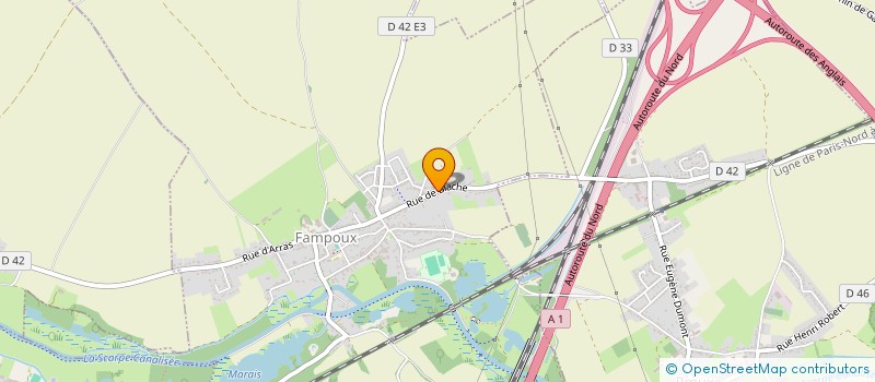 localisation de l'entreprise MONSIEUR VINCENT PECQUEUR  RUX