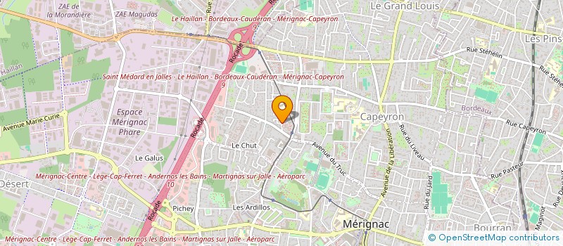 localisation de l'entreprise MONSIEUR VINCENT PEDELUCQ à MERIGNAC