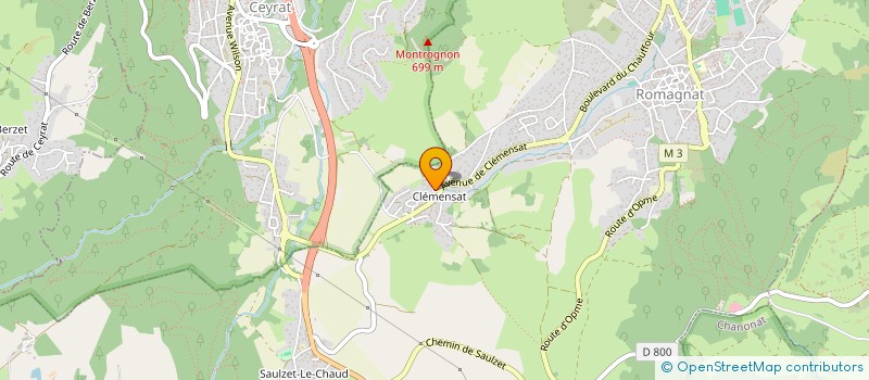 localisation de l'entreprise MONSIEUR VINCENT PELISSIER  CLERMONT-FERRAND