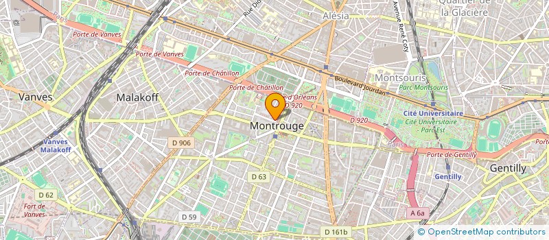 localisation de l'entreprise MONSIEUR VINCENT PELISSON à MONTROUGE
