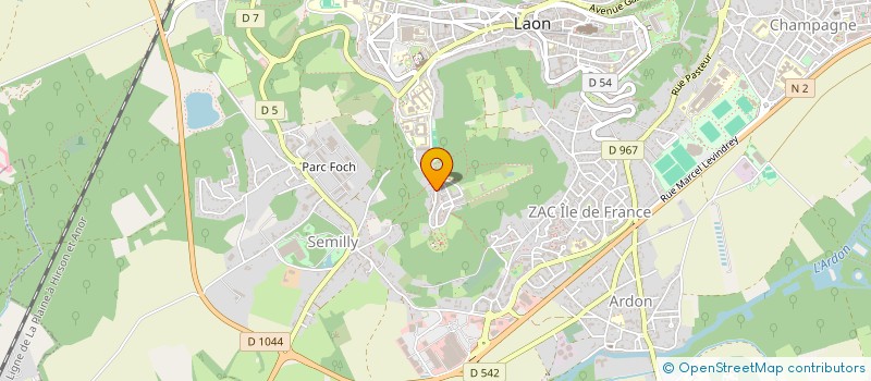 localisation de l'entreprise MONSIEUR VINCENT PELLETIER  LAON