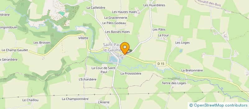 localisation de l'entreprise MONSIEUR VINCENT PELLETIER  SAINT-PAUL-LE-GAULTIER