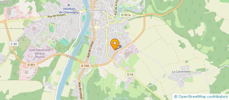 localisation de l'entreprise MONSIEUR VINCENT PELUCHON  CHAUVIGNY