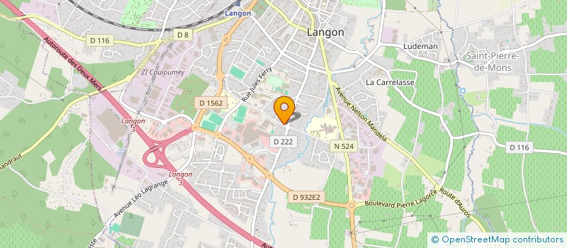 localisation de l'entreprise MONSIEUR VINCENT PENICHON  LANGON