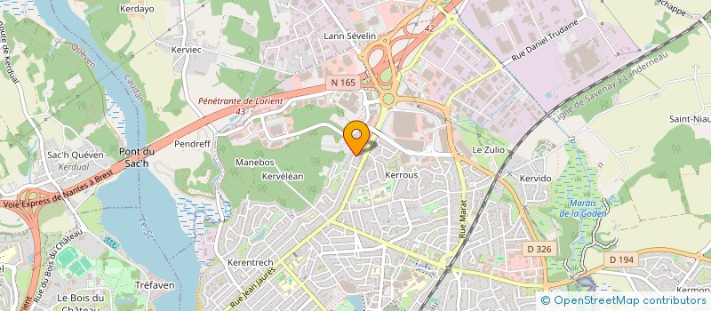 localisation de l'entreprise MONSIEUR VINCENT PENVEN  LANESTER