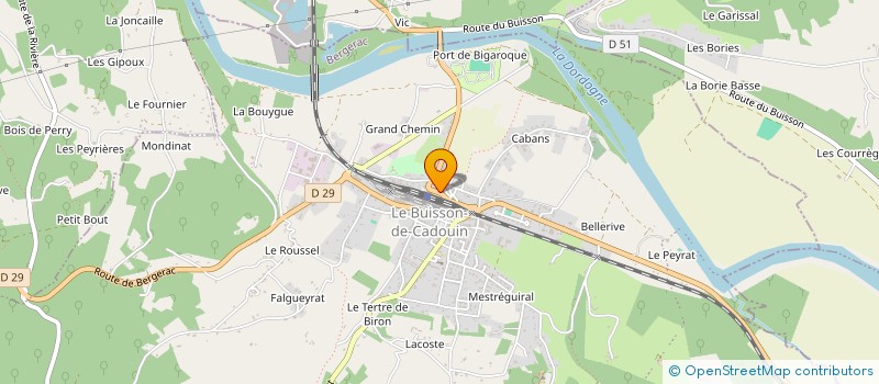 localisation de l'entreprise MONSIEUR VINCENT PERARD  LE BUISSON-DE-CADOUIN