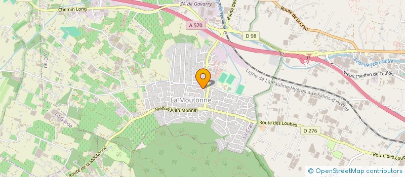 localisation de l'entreprise MONSIEUR VINCENT PEREZ  LA CRAU