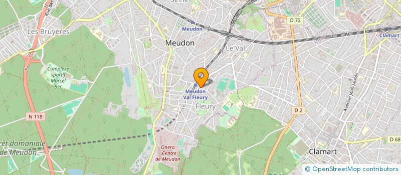 localisation de l'entreprise MONSIEUR VINCENT PERRUCHOT  MEUDON