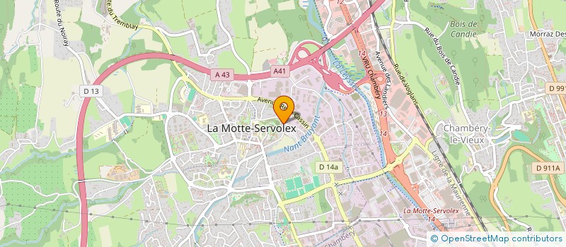 localisation de l'entreprise MONSIEUR VINCENT PETITJEAN  LA MOTTE-SERVOLEX