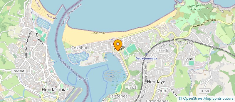 localisation de l'entreprise MONSIEUR VINCENT PETRIARTE à HENDAYE