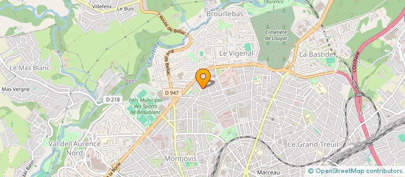 localisation de l'entreprise MONSIEUR VINCENT PEUCH à LIMOGES