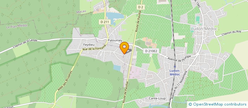 localisation de l'entreprise MONSIEUR VINCENT PINEAU  LUDON-MEDOC