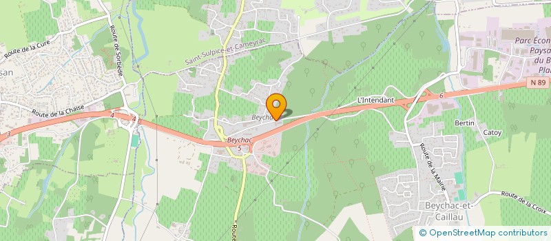 localisation de l'entreprise MONSIEUR VINCENT PIRET  BEYCHAC-ET-CAILLAU