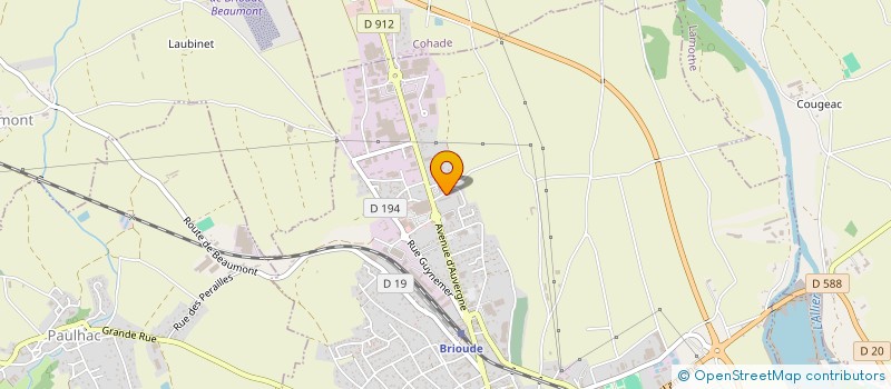 localisation de l'entreprise MONSIEUR VINCENT PLAZANET  BRIOUDE