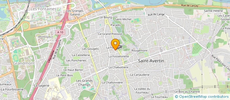 localisation de l'entreprise MONSIEUR VINCENT POIRIER  SAINT-AVERTIN