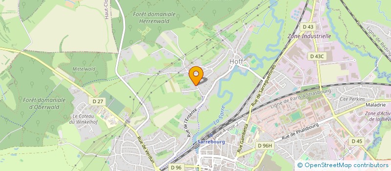 localisation de l'entreprise MONSIEUR VINCENT POIROT à SARREBOURG