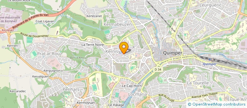 localisation de l'entreprise MONSIEUR VINCENT POISSON à QUIMPER