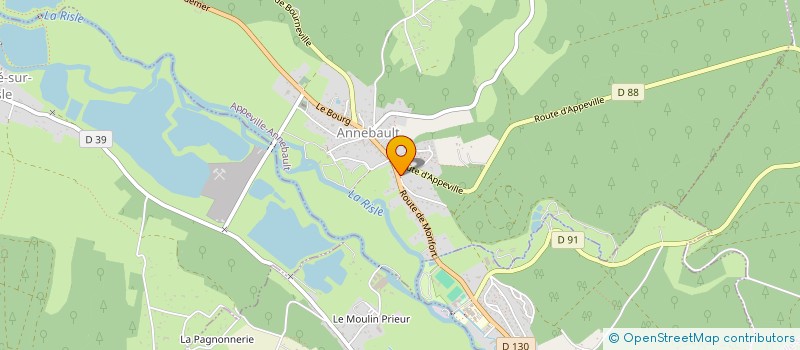 localisation de l'entreprise MONSIEUR VINCENT PONCELET  APPEVILLE-ANNEBAULT