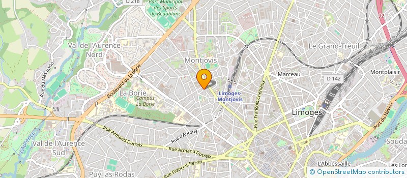 localisation de l'entreprise MONSIEUR VINCENT POPELIER à LIMOGES