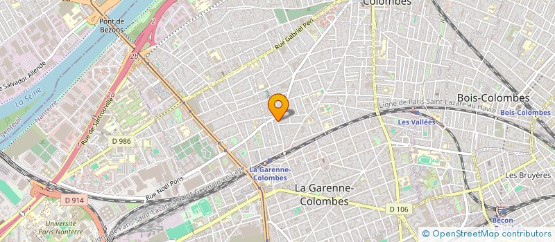 localisation de l'entreprise MONSIEUR VINCENT PORTIER  COLOMBES