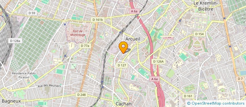 localisation de l'entreprise MONSIEUR VINCENT POULY à ARCUEIL