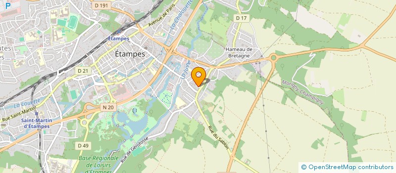 localisation de l'entreprise MONSIEUR VINCENT POUPEAU à ETAMPES