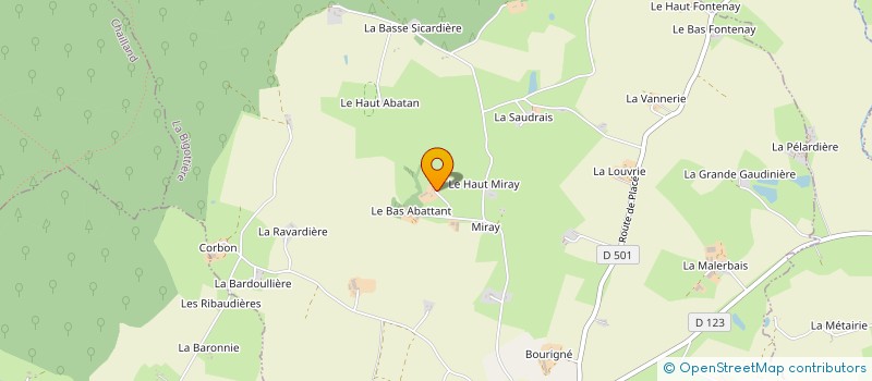 localisation de l'entreprise MONSIEUR VINCENT POUTEAU à LA BIGOTTIERE
