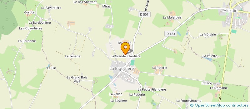 localisation de l'entreprise MONSIEUR VINCENT POUTEAU  LA BIGOTTIERE