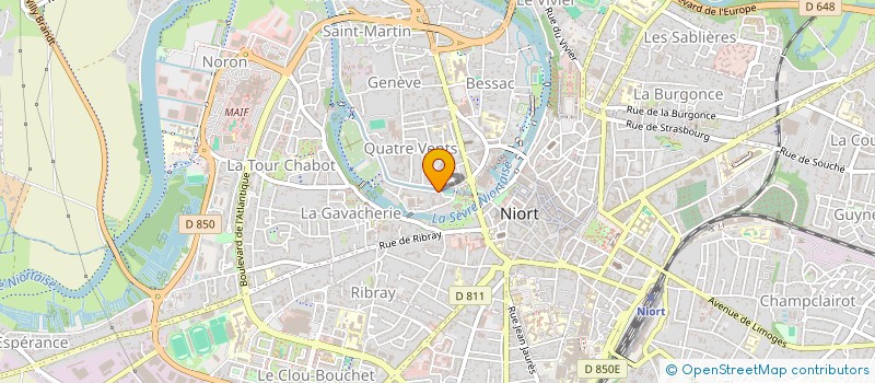 localisation de l'entreprise MONSIEUR VINCENT POUYADOU à NIORT
