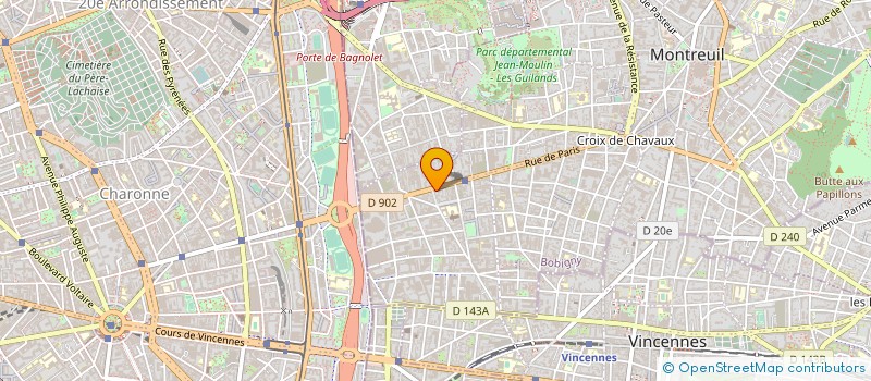 localisation de l'entreprise MONSIEUR VINCENT POUYDESSEAU à MONTREUIL