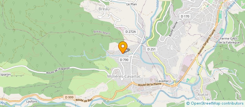 localisation de l'entreprise MONSIEUR VINCENT PRADEILLES  MOLIERES-CAVAILLAC