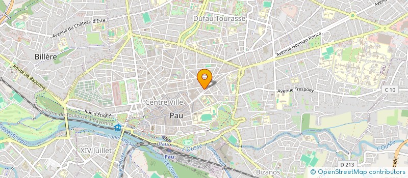 localisation de l'entreprise MONSIEUR VINCENT PRADERE à PAU