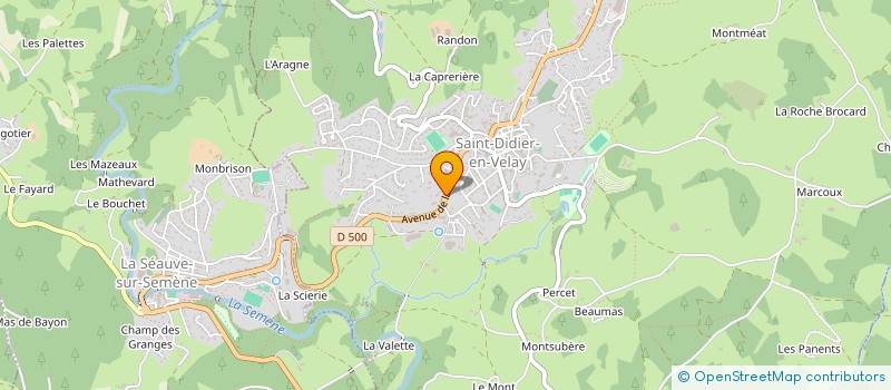 localisation de l'entreprise MONSIEUR VINCENT PRAT  SAINT-DIDIER-EN-VELAY