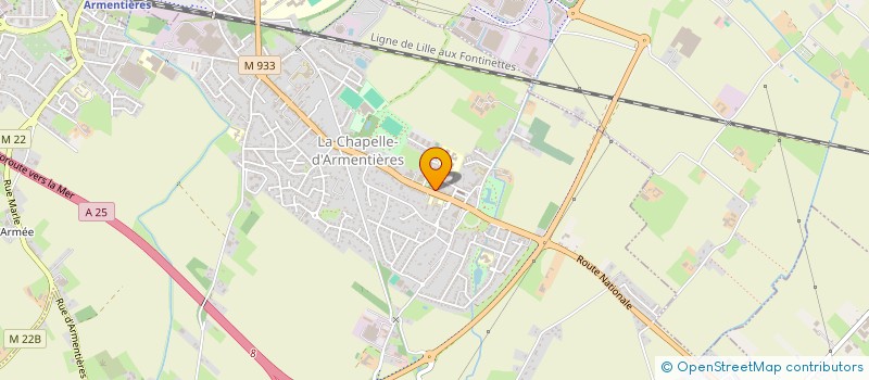 localisation de l'entreprise MONSIEUR VINCENT PREUX  LA CHAPELLE-D'ARMENTIERES