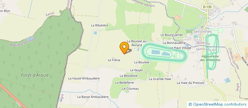 localisation de l'entreprise MONSIEUR VINCENT PRONK  OMBREE D'ANJOU