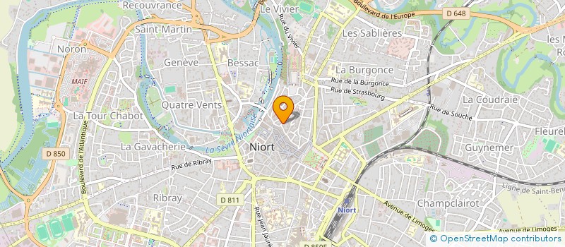 localisation de l'entreprise MONSIEUR VINCENT PROUST à NIORT