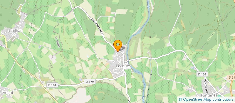 localisation de l'entreprise MONSIEUR VINCENT PUJOL  LECQUES